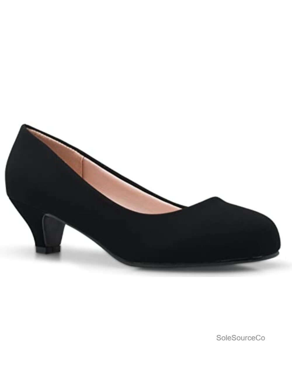 Olivia K Women's Kitten Heel Pumps - Closed Toe Mary Jane